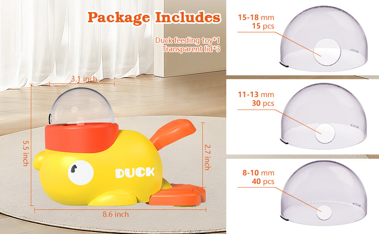 Doggies Merch® 🦆 QuackySnacks Interactive Duck Feeder Toy for Dogs