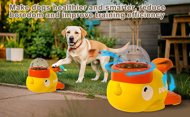 Doggies Merch® 🦆 QuackySnacks Interactive Duck Feeder Toy for Dogs