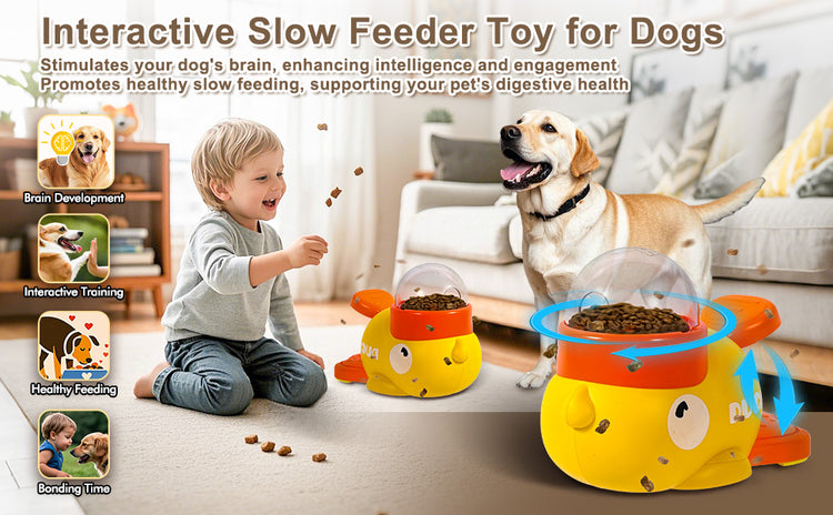 Doggies Merch® 🦆 QuackySnacks Interactive Duck Feeder Toy for Dogs