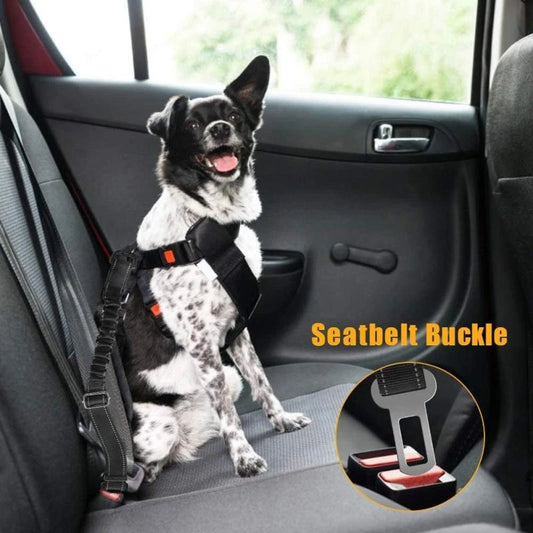 🐾 Adjustable Retractable Dog Car Seat Belt