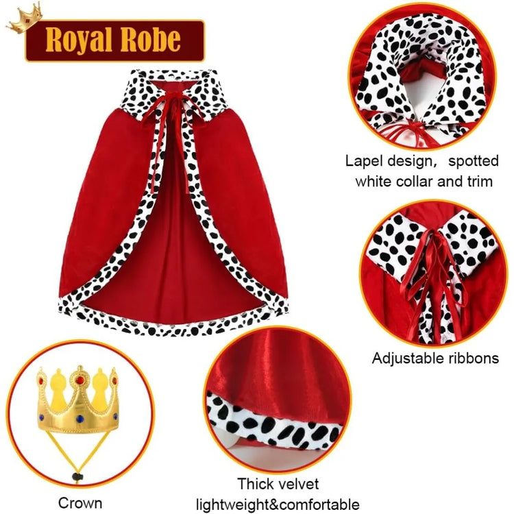 Doggies Merch® 👑 Royal Howl-o-Ween – Dog King Cloak Costume