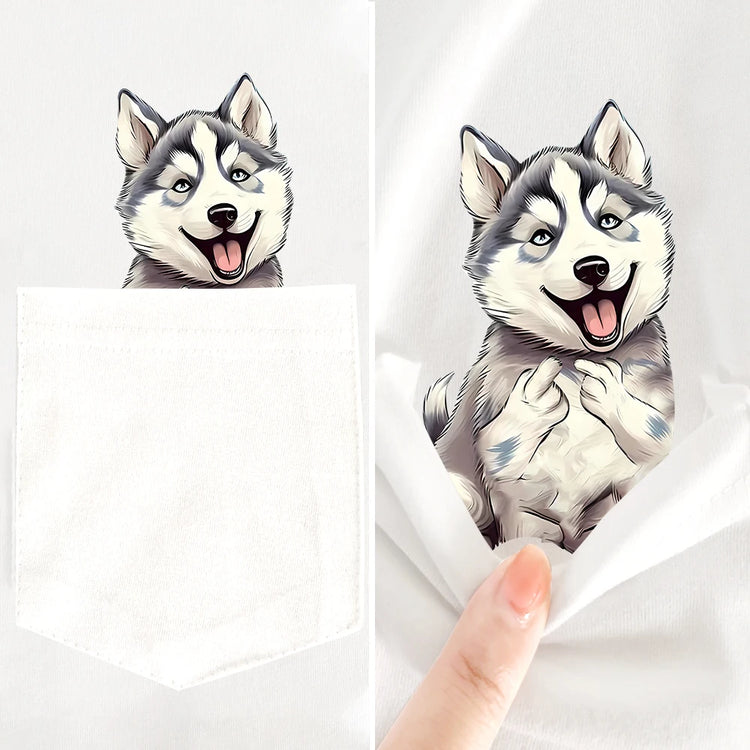 Doggies Merch® Husky Pocket Tee