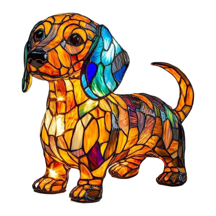 Doggies Merch® Resin LED Dachshund Lamp