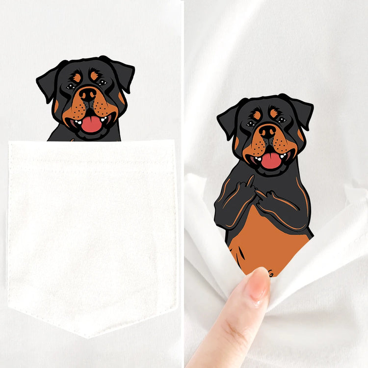 Doggies Merch® Rottweiler Pocket Tee
