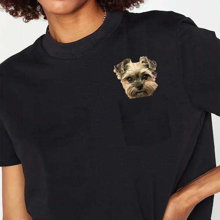 Doggies Merch® Yorkie Pocket Tee
