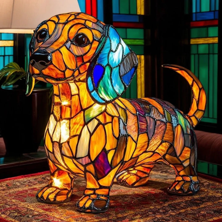 Doggies Merch® Resin LED Dachshund Lamp