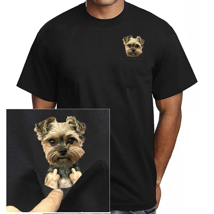 Doggies Merch® Yorkie Pocket Tee