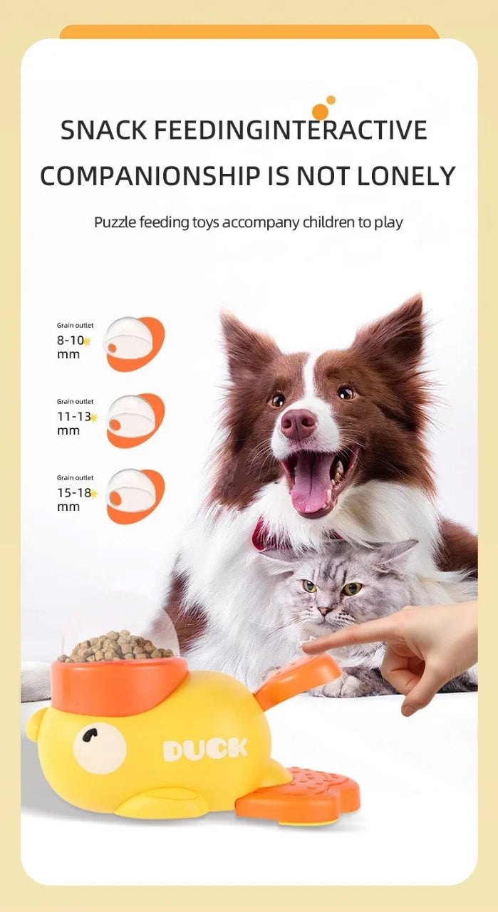 Doggies Merch® 🦆 QuackySnacks Interactive Duck Feeder Toy for Dogs