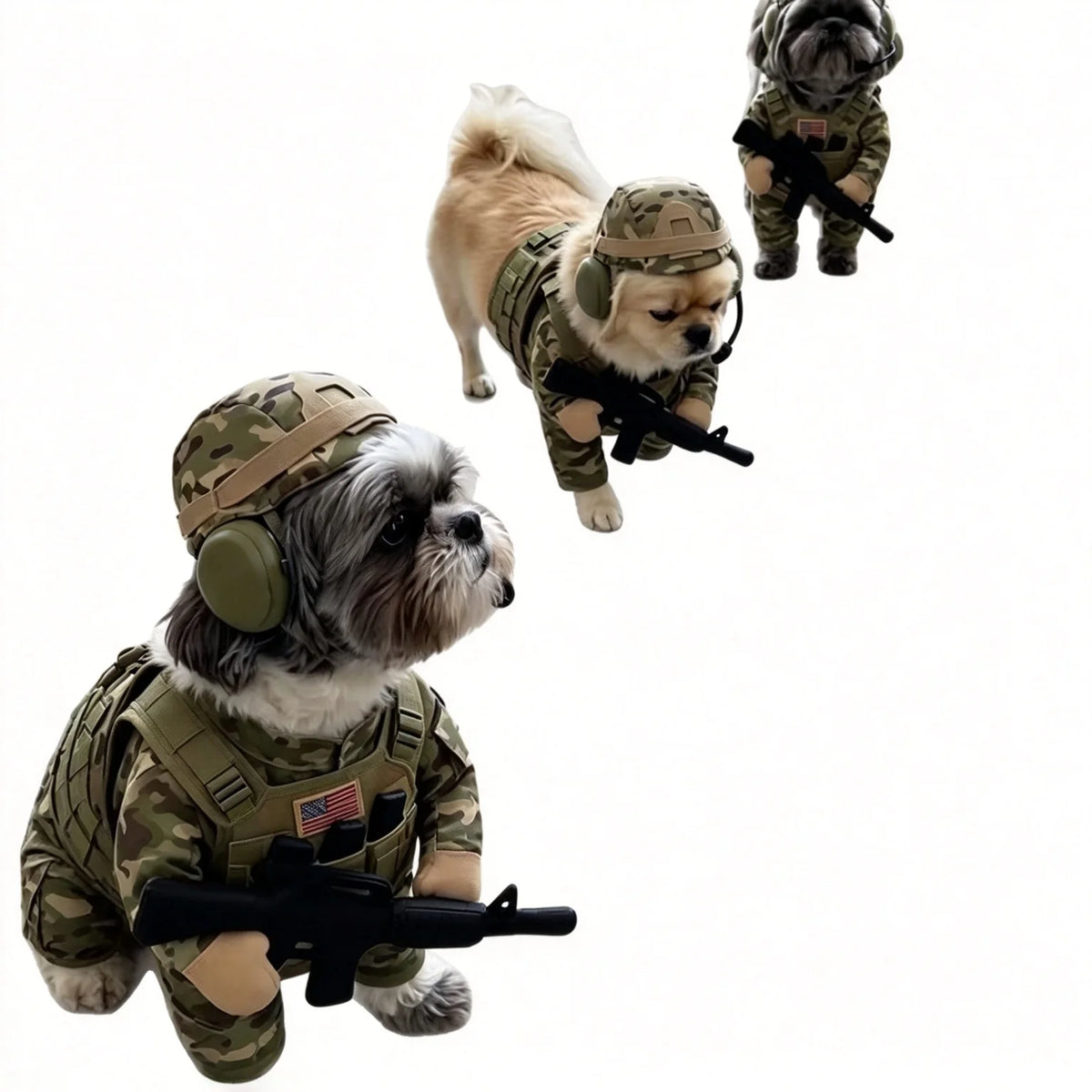 🪖 Major Woof™ Tactical Dog Costume