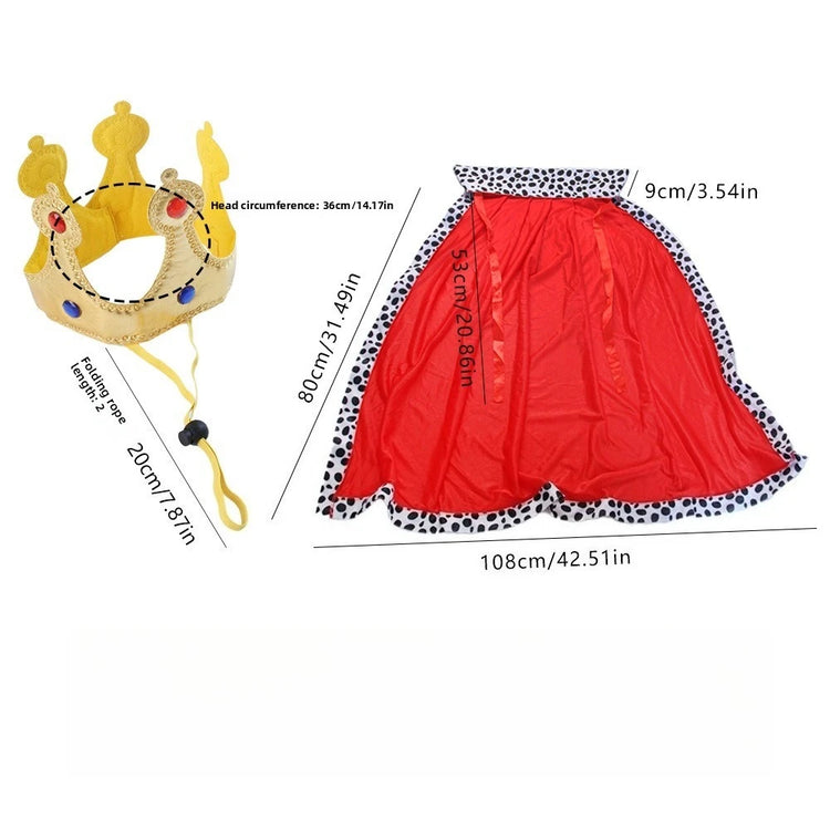 Doggies Merch® 👑 Royal Howl-o-Ween – Dog King Cloak Costume
