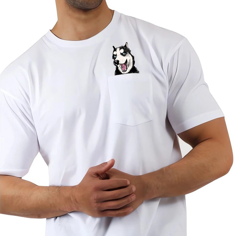 Doggies Merch® Husky Pocket Tee
