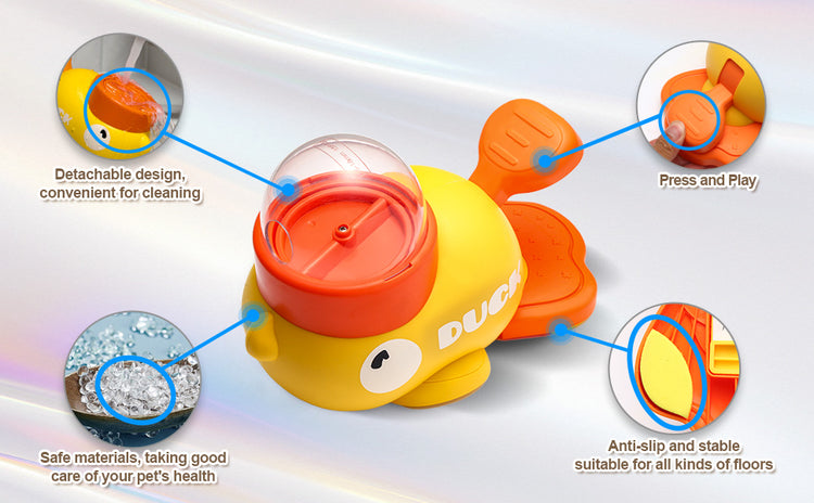 Doggies Merch® 🦆 QuackySnacks Interactive Duck Feeder Toy for Dogs