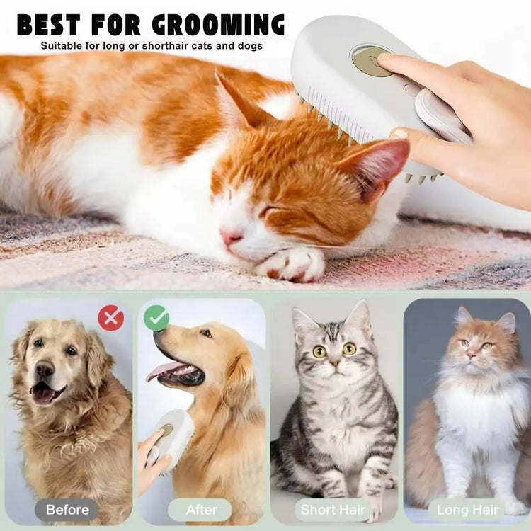 Doggies Merch® 3in1 Steam Brush
