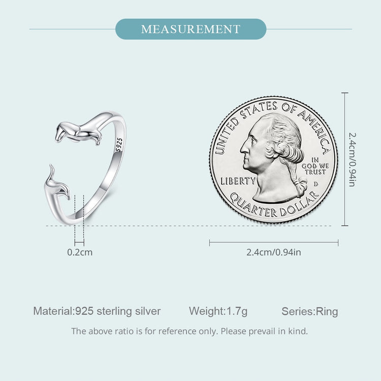 Doggies Merch® Dachshund Ring & Earrings