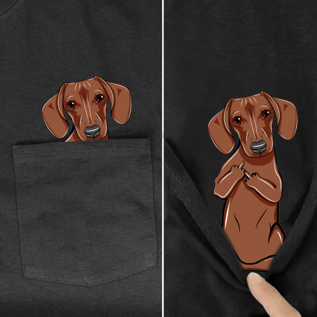 Doggies Merch® Dachshund Pocket Tee