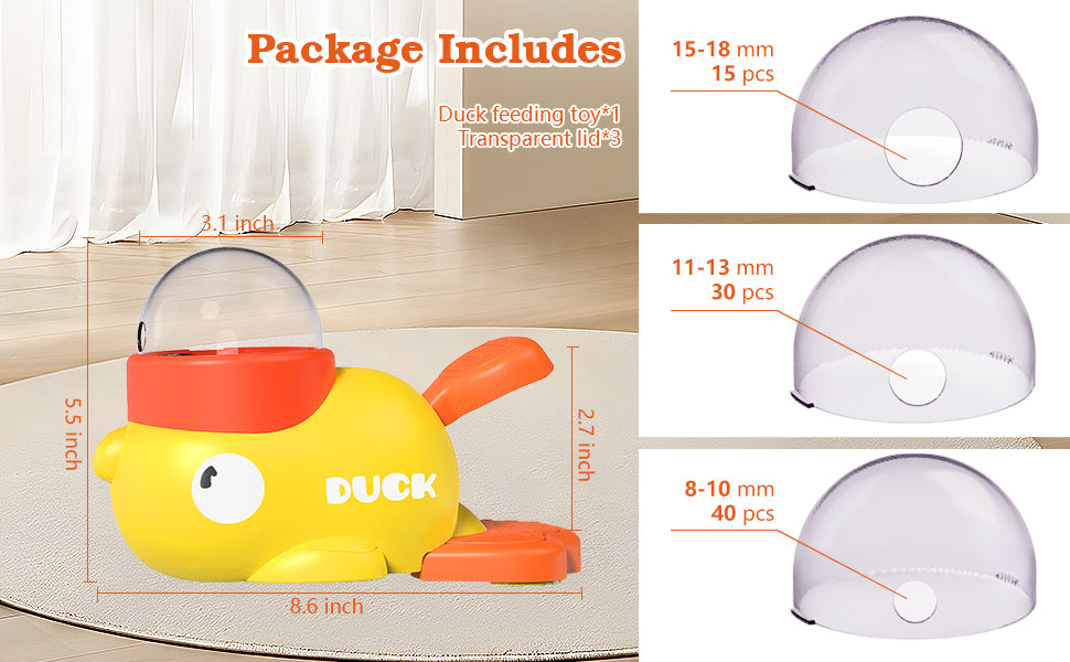 Doggies Merch® 🦆 QuackySnacks Interactive Duck Feeder Toy for Dogs
