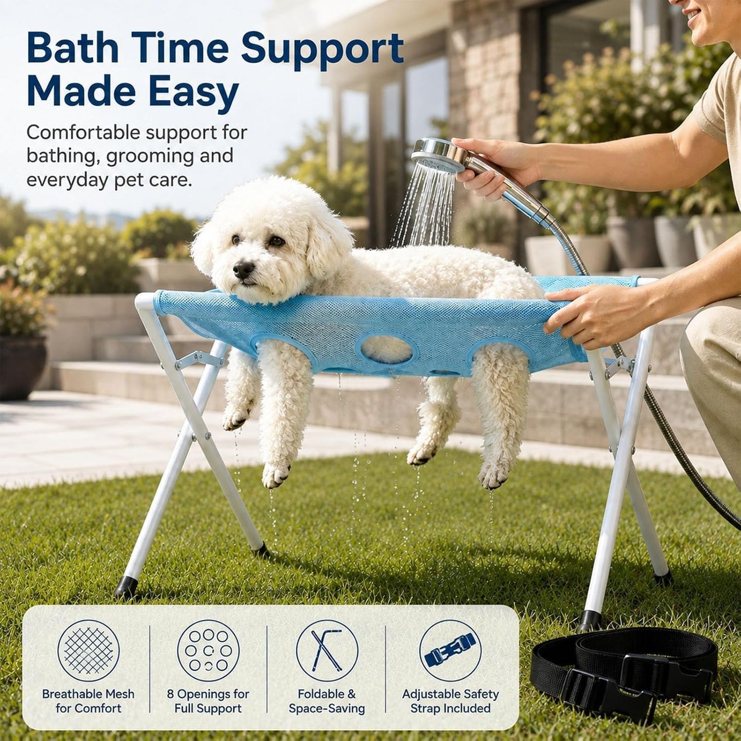 GroomEase™ Pet Grooming Hammock