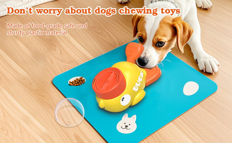 Doggies Merch® 🦆 QuackySnacks Interactive Duck Feeder Toy for Dogs