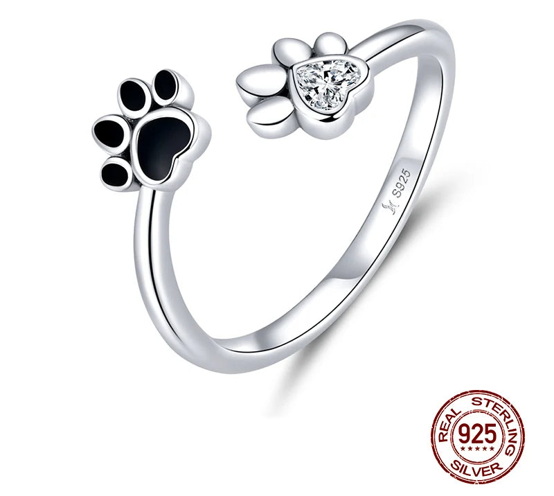 🐾 Sterling Silver Paw Ring