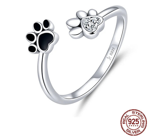 🐾 Sterling Silver Paw Ring