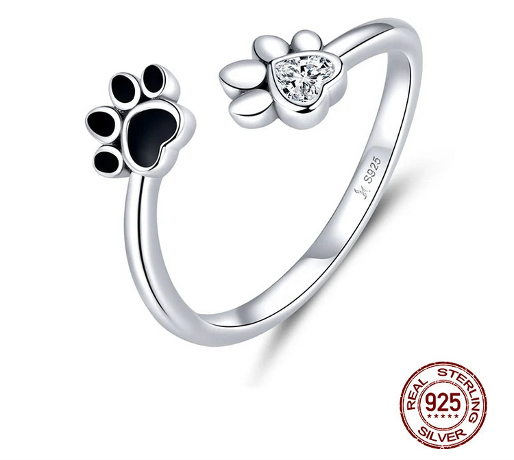 🐾 Sterling Silver Paw Ring