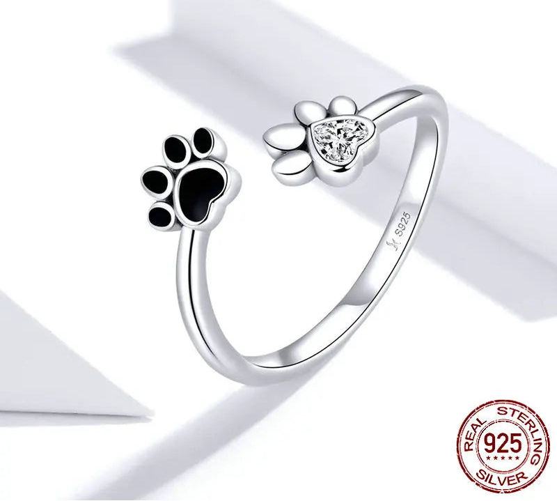 🐾 Sterling Silver Paw Ring