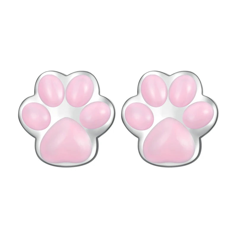 PinkPaw Sterling Silver Earrings