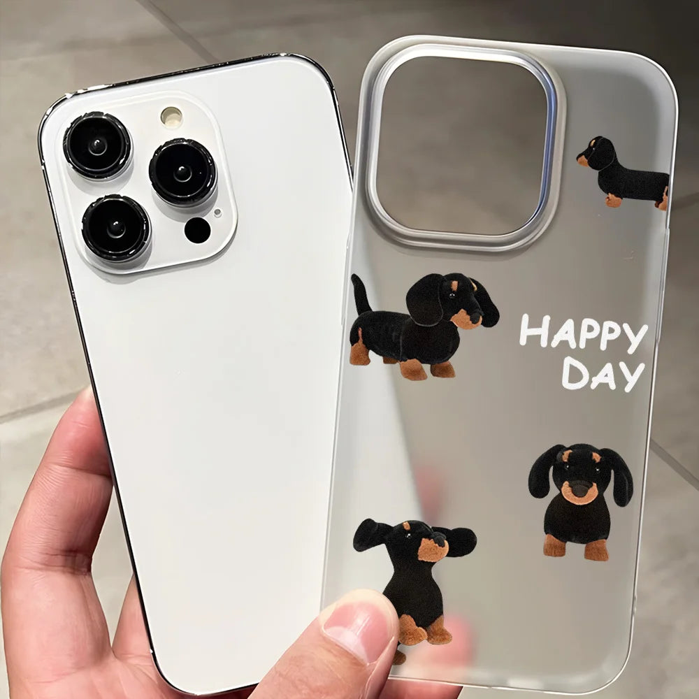 Doggies Merch® Dachshund Apple iPhone Cases