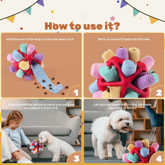 🐶 Interactive Dog Sniffing Ball – Foraging & Training Toy