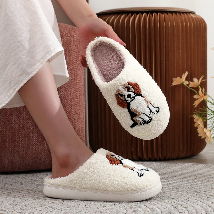 🐾 Beagle Slippers – Cozy Comfort with a Tail-Wagging Twist