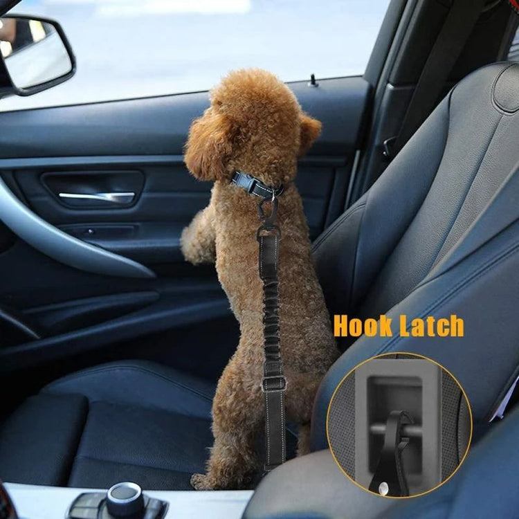 🐾 Adjustable Retractable Dog Car Seat Belt
