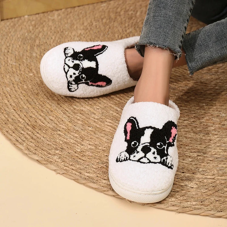 🐾 French Bulldog Slippers – Cozy Comfort with Canine Charm