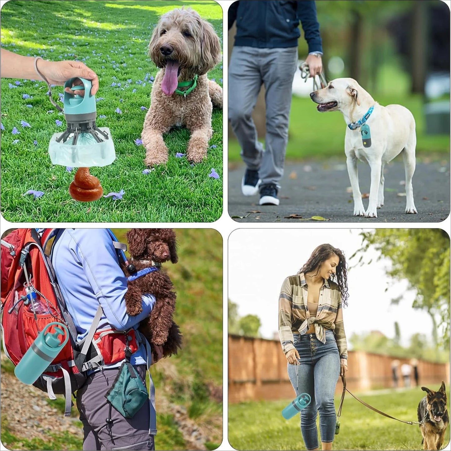 🐾 Portable Dog Poop Scooper Set – Clean Walks Made Easy