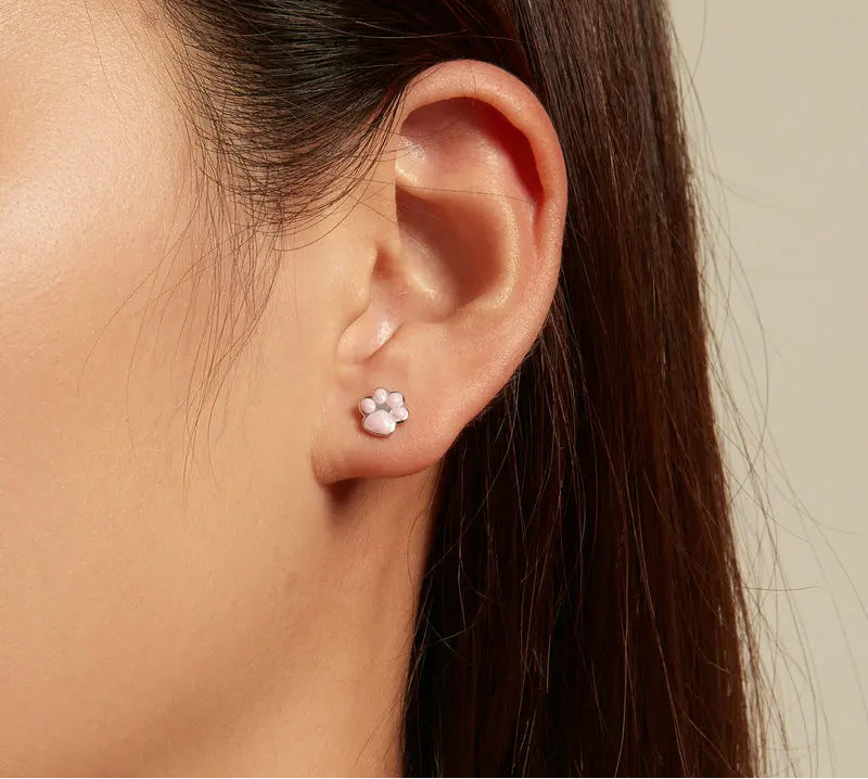 PinkPaw Sterling Silver Earrings