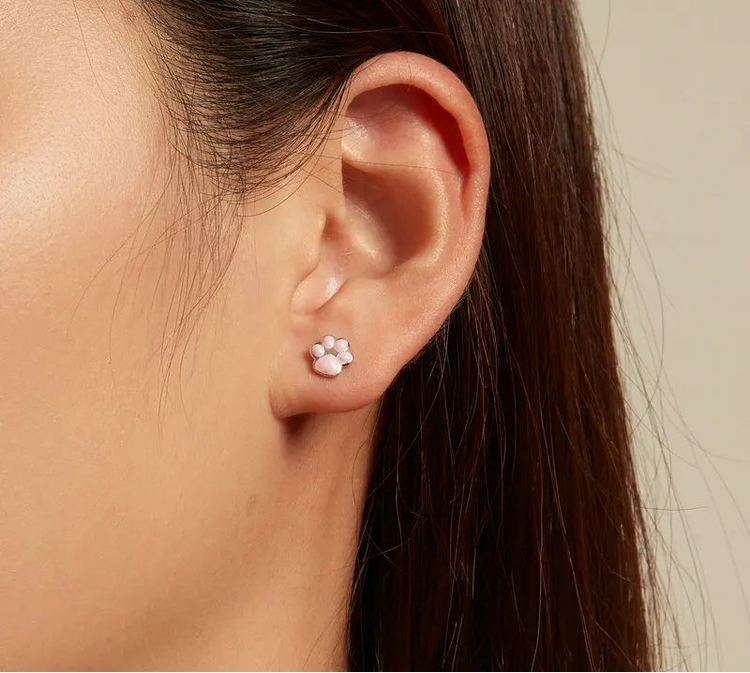 PinkPaw Sterling Silver Earrings