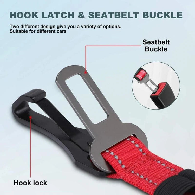 🐾 Adjustable Retractable Dog Car Seat Belt