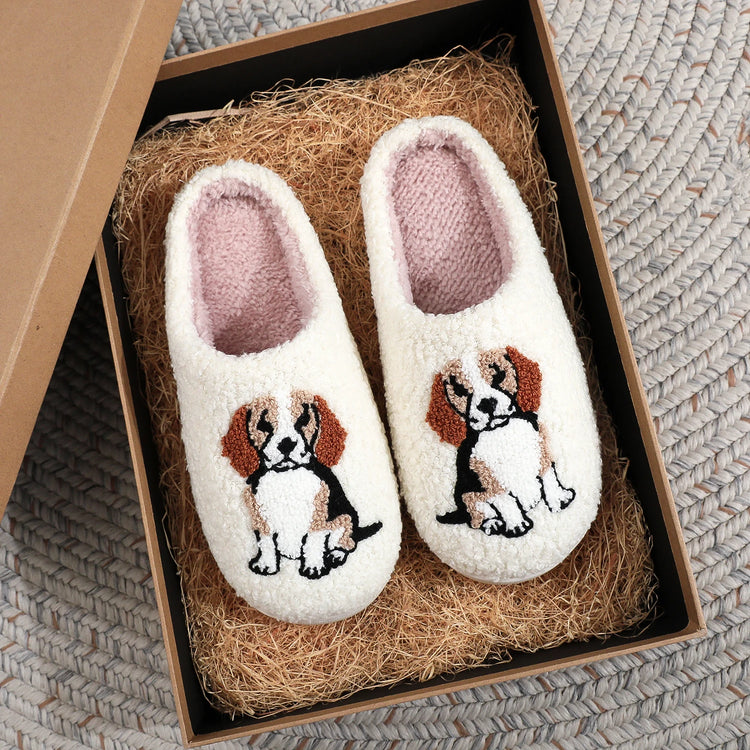 🐾 Beagle Slippers – Cozy Comfort with a Tail-Wagging Twist