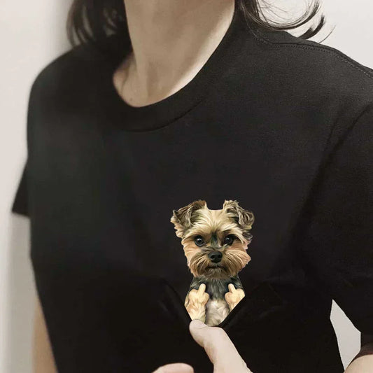 Doggies Merch® Yorkie Pocket Tee