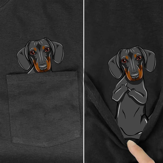 Doggies Merch® Dachshund Pocket Tee