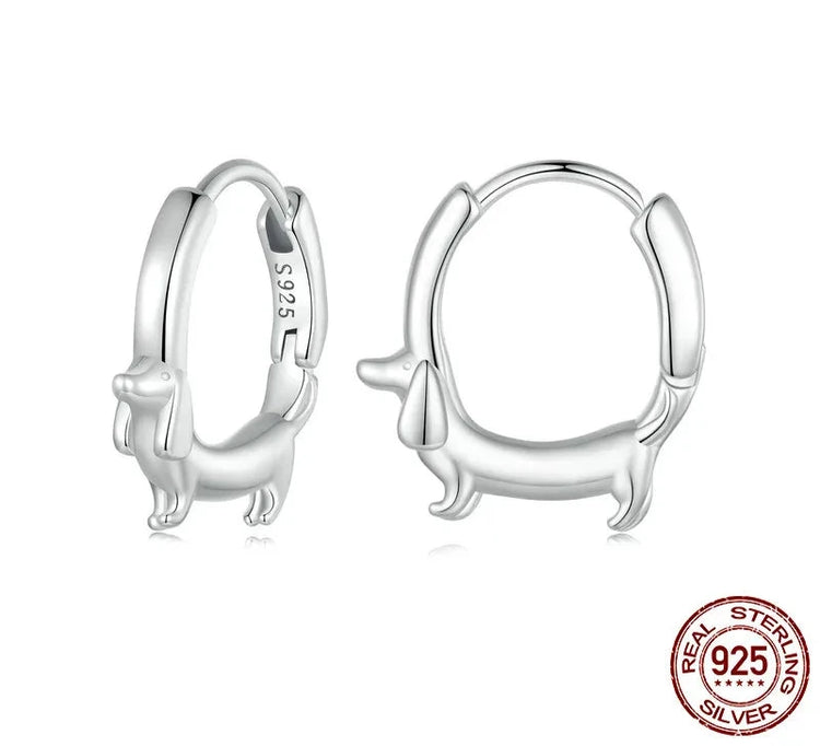 Doggies Merch® Dachshund Dog Hoop Earrings