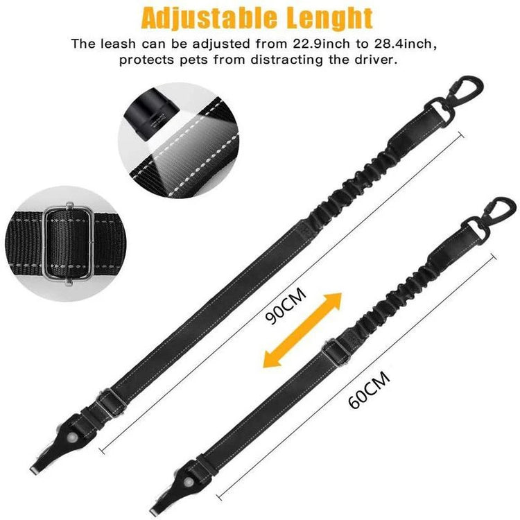 🐾 Adjustable Retractable Dog Car Seat Belt