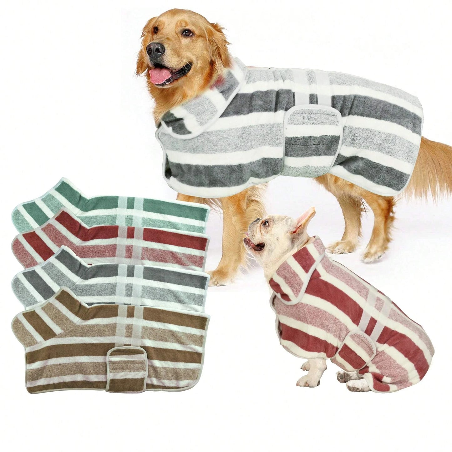 🐶 Super Absorbent Dog Bathrobe