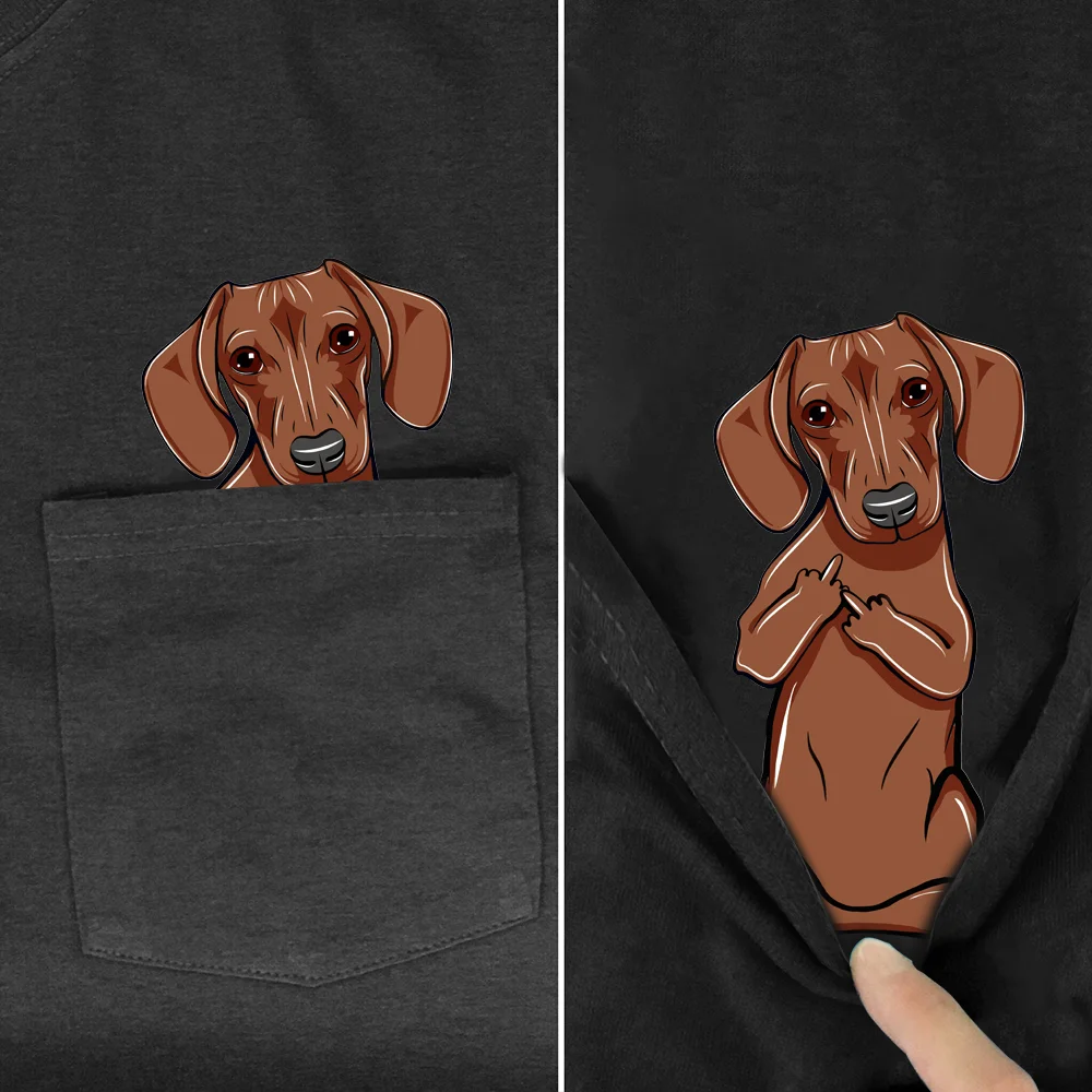Doggies Merch® Dachshund Pocket Tee