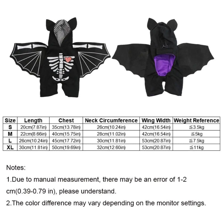🦇 Dog Bat Costume – Spooktacular Style for Your Pup!