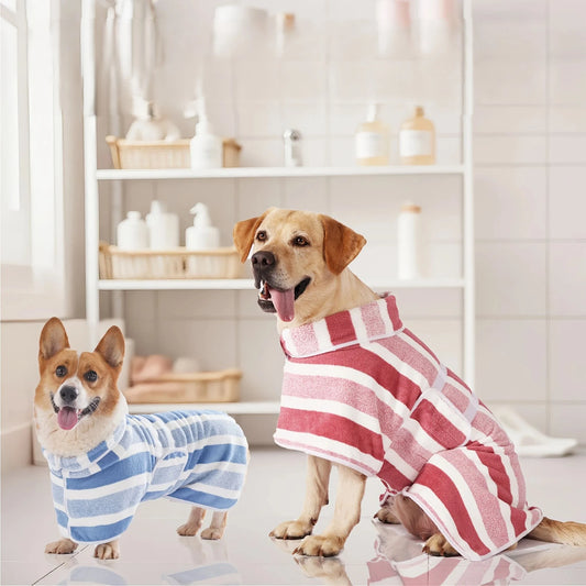 🐶 Super Absorbent Dog Bathrobe