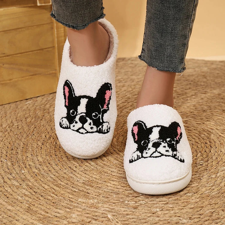 🐾 French Bulldog Slippers – Cozy Comfort with Canine Charm