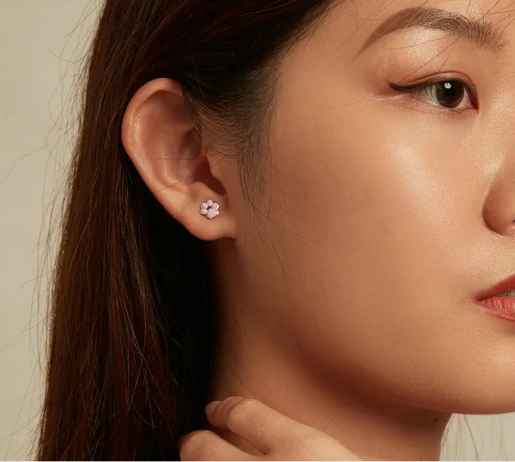 PinkPaw Sterling Silver Earrings