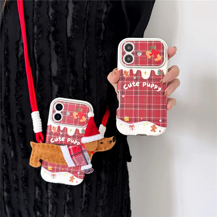 Doggies Merch® Dachshund Christmas iPhone Cases