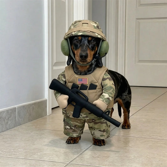 🪖 Major Woof™ Tactical Dog Costume