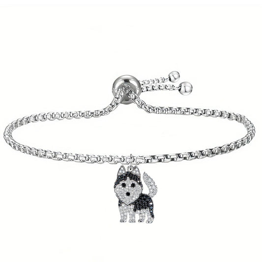 Husky Steling Silver Bolo Bracelet